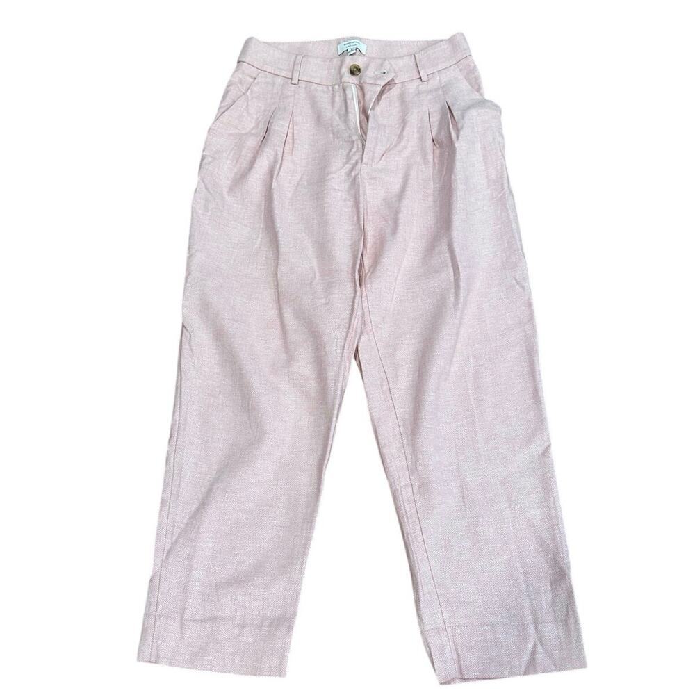 Banana Republic Linen Herringbone Pleated Pant - Picture 5 of 7